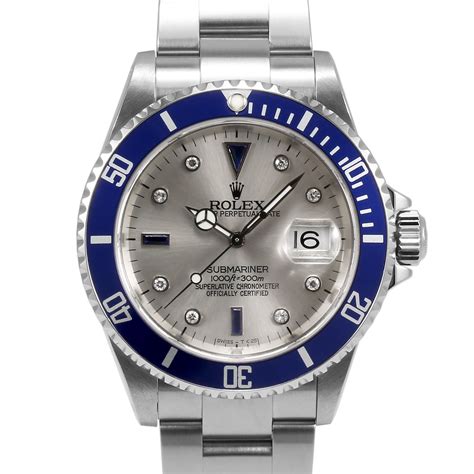 rolex submariner silver serti dial